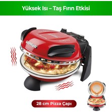 1001 G3FERRARI Delizia Pizza Makinesi 3 Taş Tabanlı 400°C Pizza Fırını – Evde Taş Fırın Lezzet