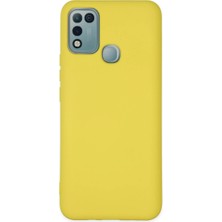 Starseven Infinix 10 Play Nano Içi Kadife Silikon - Sarı