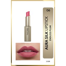 1001 Aura Silk Lipstick 06 Endless Plum Kremsi Yarı Parlak Ruj - Pembe