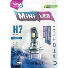 1001 H7 Mini Fanlı LED Oto Ampul 2'li Set Kfnmnh7