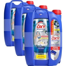 1001 Mr Oxy Maxima Bulaşık Deterjanı Yaban Mersin 3500+500 ml (3 Paketi)