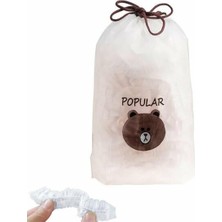 1001 100 Adet Lastikli Tek Kullanımlık Tabak ve Kase Kapağı Seti - Evrensel Esnek Gıda Saklama Bone