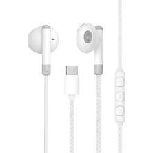 1001 Type C Kablolu Kulaklık, Type-C Girişli, Cihaz Seçmez, Hifi Ses, Dahili Mikrofon, Ergonomik Tasar