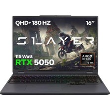 1001 Oyun Garaj Slayer R9T-5050 C8 Amd Ryzen 9 7845HX 16GB Ram 500GB SSD RTX5050 16 Inç 180Hz Qhd+Ips Fr
