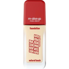 1001 Make Up Maruderm Pürüzsüz Görünüm Sağlayan Yarı Mat Bitişli Uzun Süre Kalıcı Fondöten 1