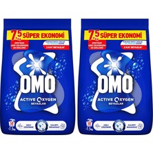 1001 Active Oxygen Beyaz Çamaşırlar Için Toz Deterjanı 7,5 kg (2 Paketi)