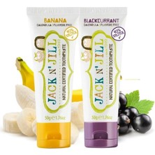 1001 Jack N' Jıll Jack N Jill Doğal Sertifikalı Diş Macunu Muz & Frenk Üzüm Aromalı 2'li Paket (2x