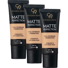 1001 Matte Perfection Foundation - Cool 05 - Yoğun Kapatıcı Mat Fondöten (3 Paketi)