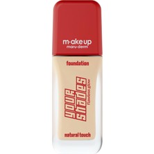 1001 Make Up Maruderm Pürüzsüz Görünüm Sağlayan Yarı Mat Bitişli Uzun Süre Kalıcı Fondöten 3