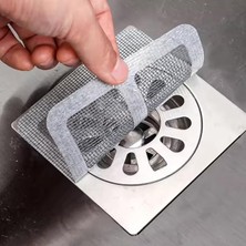 1001 10 Adet Tek Kullanımlık Yapışkanlı Gider Süzgeci, Haşere ve Böcek Önleyici, Banyo ve Mutfak
