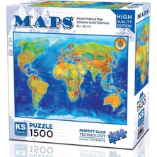 1001 1500 Parça Dünya Siyasi Haritası Puzzle - Adrian Chesterman