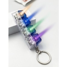 1001 Rgb Işıklı Mekanik Klavye Tuşlu Stres Atma Anahtarlığı - 4'lü Fidget Toy