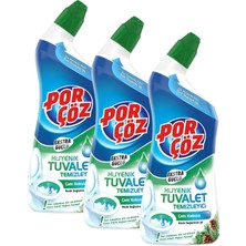1001 Tuvalet Temizleyici Jel Ekstra Güçlü Çam Kokulu 750 ml (3 Paketi)