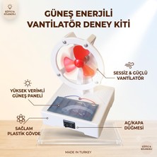 1001 Deney Seti Güneş Paneli ile Çalışan Vantilatör Deney Seti - Plastik