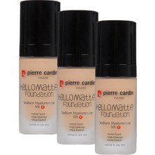 1001 Hello Matte Yüksek Kapatıcı Etkili Mat Fondöten Tawny Beige (3 Paketi)
