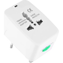 1001 Universal Çoklu Priz Çevirici Dönüştürücü Seyahat Adaptörü, 150+ Ülke, 125V-250V-6A-13A,