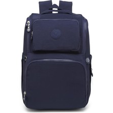 1001 Smart Bags Anne Bebek Sırt Çantası Smart Bags Krinkıl Kumaş 3000 Lacivert