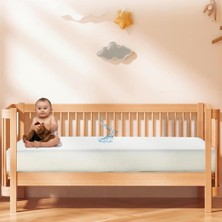 1001 Teksnil HOME%100 Pamuk Sıvı Geçirmez Bebek Yatak Koruyucu Alez Beşik Kreş Yatak Alezi Full Kena