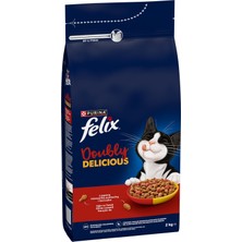 1001 Doubly Delicious Yetişkin Kedi Maması Etli 2kg