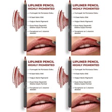 1001 Uzun Süre Kalıcı Dağılma Yapmayan Nemlendirici Dudak Kalemi - Lipliner Pencil 16 Red Carpet (4
