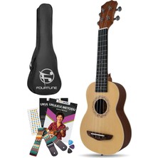 1001 Sydra UKS-21NT Soprano Ukulele Maun Hakiki Ağaç (Naturel, 21")