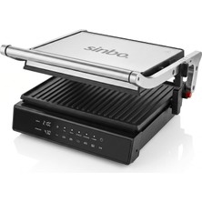 1001 SSM-2596 Dijital Izgara ve Tost Makinesi - 2000W, Çıkarılabilir Döküm Plakalı, 4 Dilim Kapasit