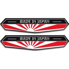 1001 Made In Japan Bayraklı 3D Sticker