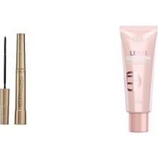 1001 L'oréal Parıs Seti | Telescopic Maskara - Siyah X1 + Glotion All-In-One Doğal Işıltı Aydınlat�