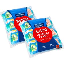 1001 Deep Fresh Islak Mendil 3X100 Lü x 2 Adet (600 Yaprak)