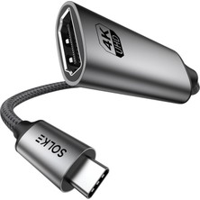 1001 Usb-C To HDMI Adaptör 0.2 Metre 4K 60Hz Type-C To HDMI Çevirici Dönüştürücü Kablo Thunderbol