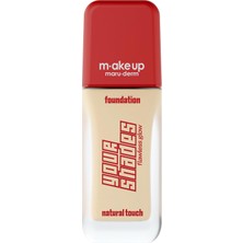1001 Make Up Maruderm Pürüzsüz Görünüm Sağlayan Yarı Mat Bitişli Uzun Süre Kalıcı Fondöten 2