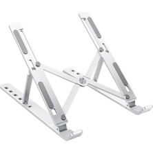 1001 Katlanabilir Alüminyum Laptop Standı, Ultra Hafif Ergonomik Notebook ve Tablet Yükseltici (Macboo
