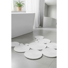 Comfort Craft Jüt Çift Taraflı Yıkanabilir Klozet Örtüsü - Geometrik Desenli Banyo Paspası (36X50 Cm)