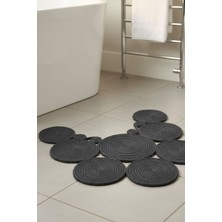 Comfort Craft Jüt Çift Taraflı Yıkanabilir Klozet Örtüsü - Geometrik Desenli Banyo Paspası (36X50 Cm)