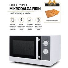 Öztiryakiler Sanayi Tipi Mikrodalga Fırın 23 Litre 900W Restoran Kafe Otel Büfe Tipi Hızlı Yemek Isıtma ve Buz Çözme Mikrodalga