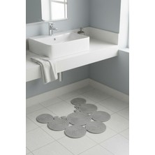 Comfort Craft Jüt Çift Taraflı Yıkanabilir Klozet Örtüsü - Geometrik Desenli Banyo Paspası (36X50 Cm)