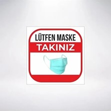 CATEKSSS Maskeni Tak 20X20 21X35 Arkası Sticker