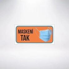 CATEKSSS Maskeni Tak 20X10 21X35 Arkası Sticker