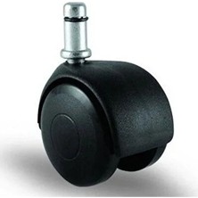 CATEKSSS Ofis Koltuk Sandalye Tekerleği 50 mm Pimli 1 Adet Koltuk Sandalye Tekerleği 50 mm Pimli Siyah