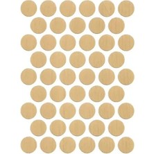 CATEKSSS Yapışkanlı Vida Tapası Kapama 14 mm ( Akça Ağaç ) Sarı