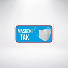 CATEKSSS Maskeni Tak 20X10 21X35 Arkası Sticker