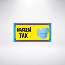 CATEKSSS Maskeni Tak 20X10 21X35 Arkası Sticker