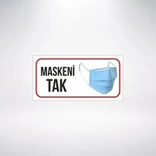CATEKSSS Maskeni Tak 20X10 21X35 Arkası Sticker