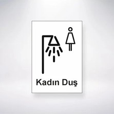 CATEKSSS Kadın Duş 21X35 Arkası Sticker