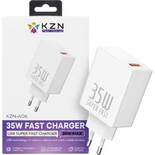 Közen 35W Süper Hızlı Şarj Cihazı - Akıllı Çipli, Güvenlik Korumalı USB Adaptör