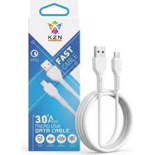 Közen 3.0A Micro USB Şarj ve Data Kablosu 1 Metre - Qualcomm Qc 3.0 Hızlı Şarj Destekli