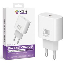 Közen 20W Pd Type-C Süper Hızlı Şarj Cihazı - Akıllı Çipli ve Güvenlik Korumalı Adaptör