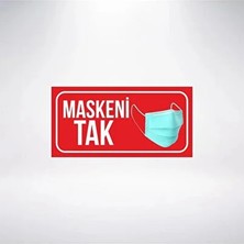 CATEKSSS Maskeni Tak 20X10 21X35 Arkası Sticker