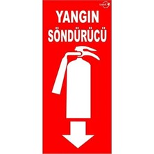 CATEKSSS Fosforsuz Yangın Tüpü Söndürme Cihazı Levhası Folyo Baskı