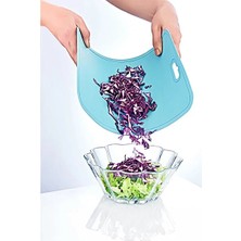 CATEKSSS Flexy Esnek Kesim Matı Kesme Tahtası Kesim Panosu (21,3 x 32,7 Cm) Plastik Çok Renkli